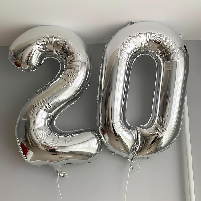 Silver 15 Balloon, 40 Inch Silver Number 15 Balloon Big Foil Mylar Helium - Image 4