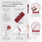RB RENATA BEAUTY Tint Kit – Cream Hair Dye Kit with Developer and Application Brush for Spot Coloring - Covers Gray Hairs, Smudge-Proof, Long-Lasting Up to 4 Weeks, 20 Applications [Light Brown]