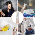 Spray Bottle for Hair (6.8OZ /200ML) Continuous Ultra Fine Mist Sprayer for Hair, Salons, Barber, Plants, Skin Care, Cleaning 2 Pack MATTE PINK