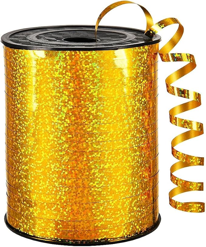 Gold Ribbon, 500 Yard Curling Ribbon by LACNNY