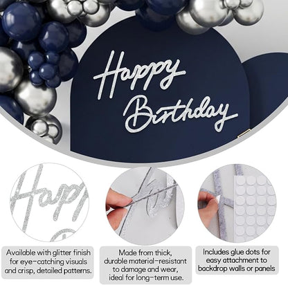 TONIFUL Happy Birthday Sign for Backdrop - Image 3