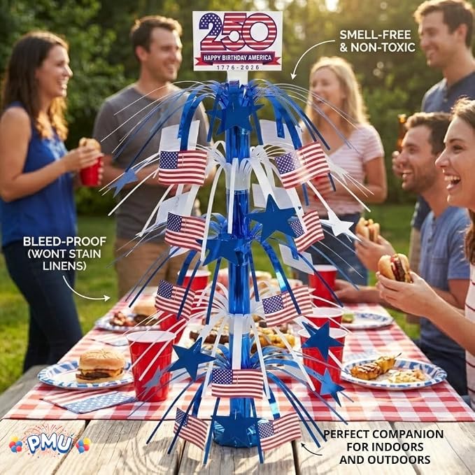 PMU 3 Pcs 21 Inch Patriotic Centerpieces - Image 8