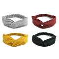 Elastic Knotted Headbands for Women Cloth Head Hair Bands for Women's Hair Non Slip Boho Wrap Twisted Hair Accessories