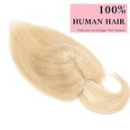 SEGO 100% Real Human Hair Toppers with Bangs for Women with Thinning Hair
