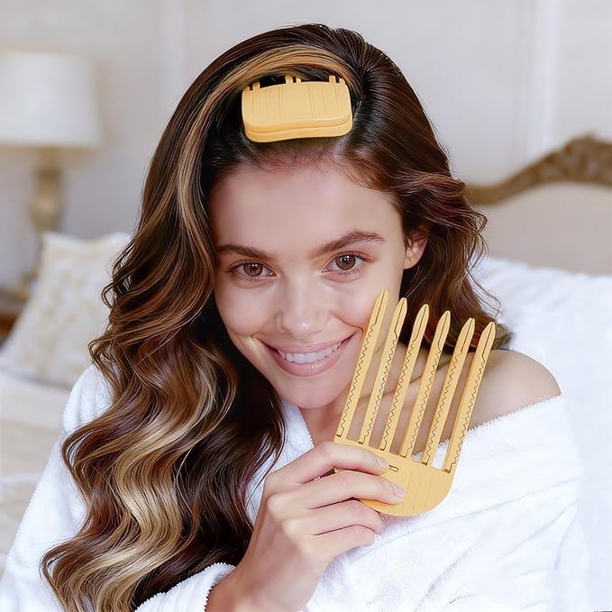 2PCS Hair Volume Clips Root Booster Clips For Women Hair Volume Clip Styling Tools Yellow
