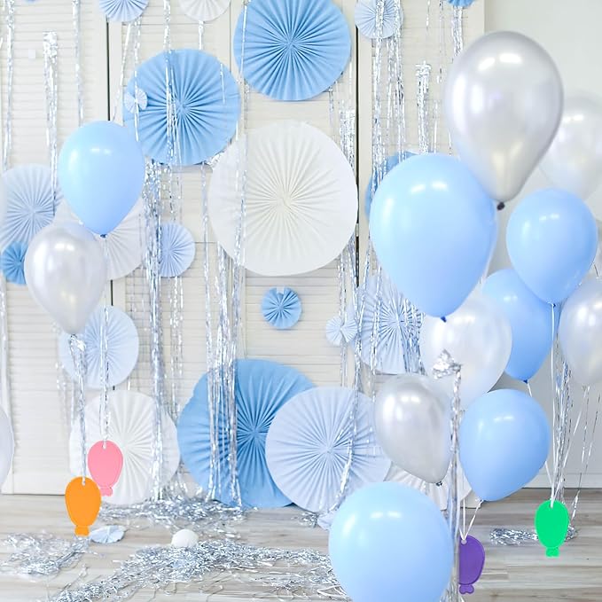 80 Pcs Plastic Balloon Weights, Reusable Colorful Balloons Pendants, Wedding - Image 6