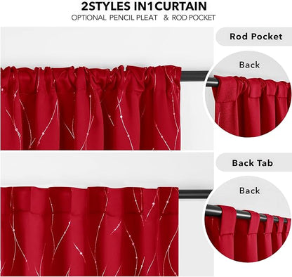 Deconovo Blackout Back Tab Curtains - Image 5
