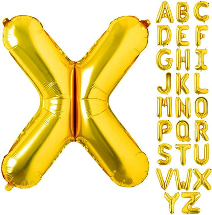 Lovoir 40 Inch Large Gold Letter X Balloons Big Size Jumbo Mylar Foil Helium by Lovoir