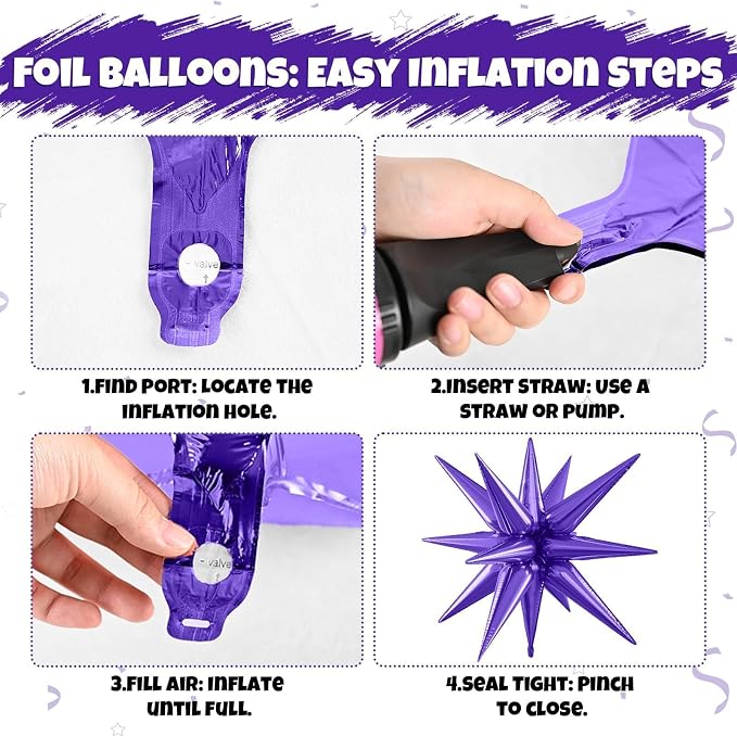 Purple Green Black Balloons, 12 Inch Fruit Green Dark Purple Black Balloons - Image 4