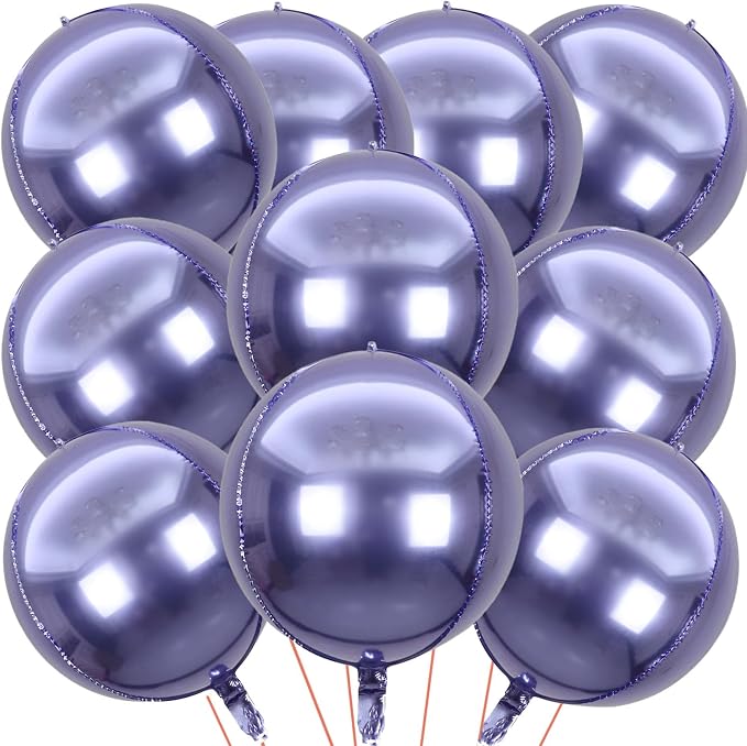 22 Inch Purple Mylar Balloons by KALOR