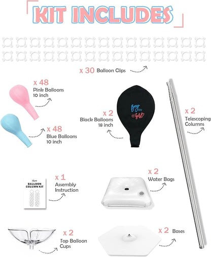 YALLOVE Balloon Column Stand - Image 2