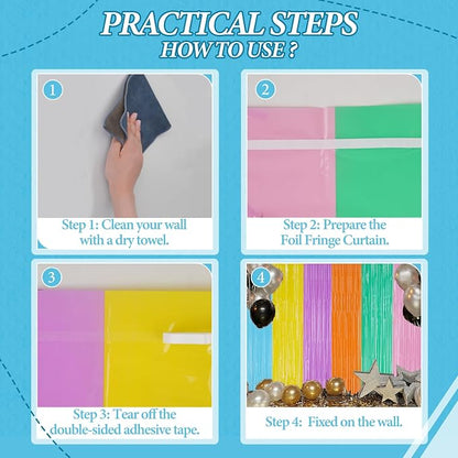 DECOCKRAT 2 Pack Foil Fringe Backdrop - Image 3