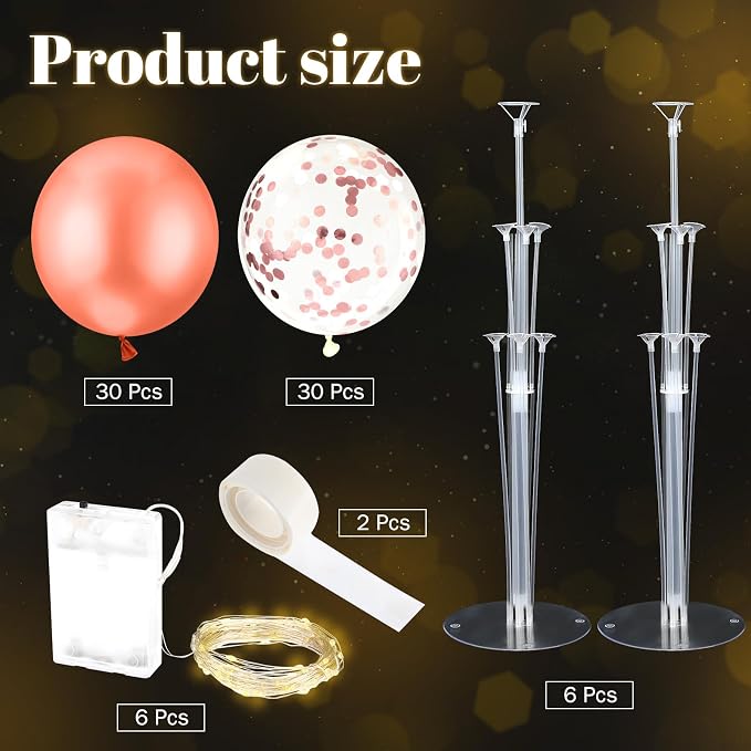 6 Set Balloons Centerpieces for Table - Image 3
