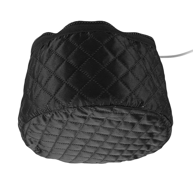 BRRNOO Heat Cap Deep Conditioning Thermal Hair Heating Cap 10 Temperature Settings 3 Timer Modes Water Proof Electric Heating Cap for Damaged Hair Restoration Composite Fabric PVC (US Plug 110V)