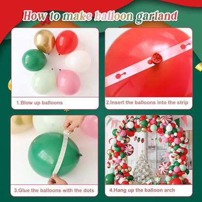 Tesochye Christmas Balloon Garland kit, Xmas Christmas Party Decorations | 161 - Image 3