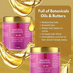 Chebe Hair Growth and Thickening Butter - Ayurvedic Deep Conditioner with Shea, Cocoa, Mango Butter, Fenugreek, and Rosemary for All Hair Types, 8 oz
