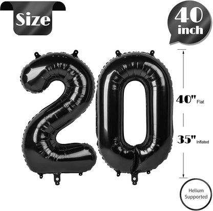 Black 20 Balloon - Image 6