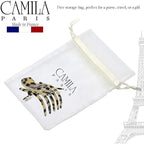 Camila Paris CP3473 French Hair Clip for Women, Hand-Made Hair Side Clips, 3 inch Girls Hair Claw Clips Jaw Fashion Durable Styling Hair Accessories for Women, Strong Hold No Slip Grip, Made in France