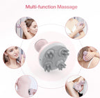 COMFIER Scalp Massager for Hair Growth, Waterproof & Full Body Kneading, 84 Massage Nodes, Handheld Head Scratcher, Cat Massager, Pink