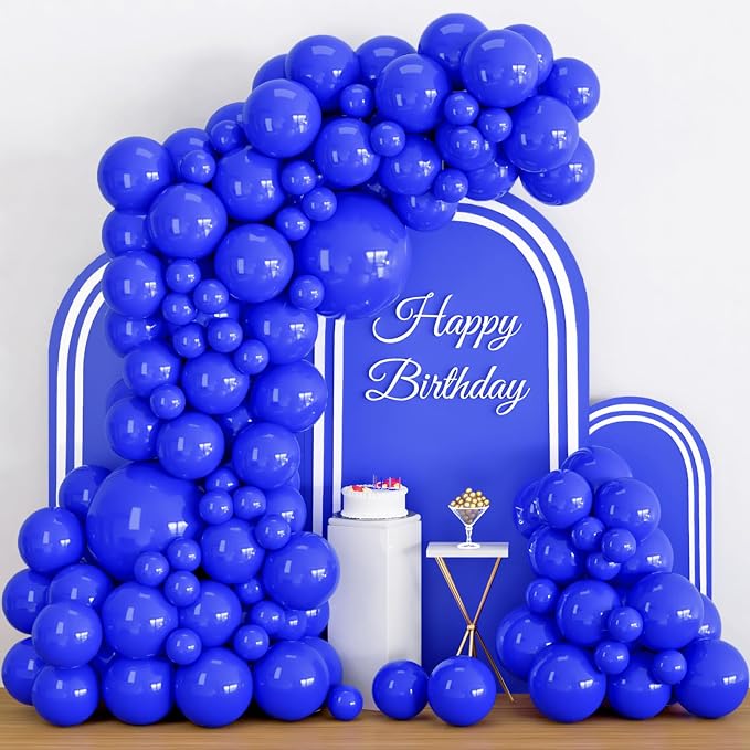 100pcs Royal Blue Latex Balloons 12 inch Matte Dark Blue balloon | Helium - Image 3