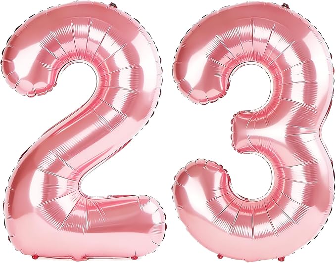 40 Inch Number 23 Balloons for 23rd Birthday Party Decorations, 0-100 Jewelry by FOBELEC