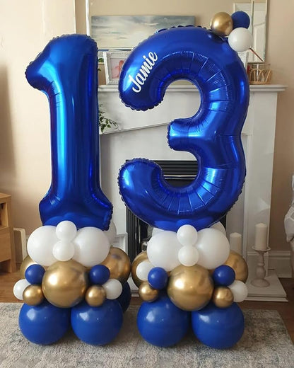 16 Balloon Numbers 40Inch for 16th Year Old Birthday Decorations, Dark Blue | - Image 4
