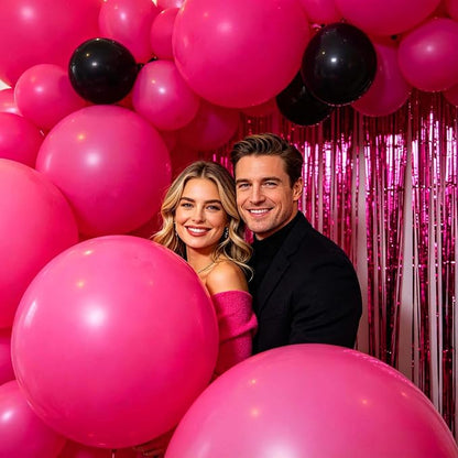 18 Inch Hot Pink Balloons 12 Pack Big Magenta Fuchsia Balloons Thick Latex Hot - Image 8