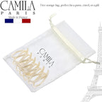 Camila Paris CP3526 French Small Hair Clips for Women Thick Hair for Long Curly Wavy Hair, Girls Hair Claw Clip, Durable Styling Big Claw Clip for Thick Hair, Strong Hold No Slip Grip, Made in France