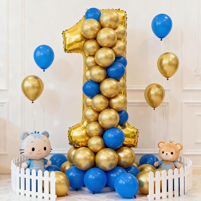 50pcs Metallic Gold Balloons, 12 Inch Chrome Gold Latex Balloons | Helium - Image 3