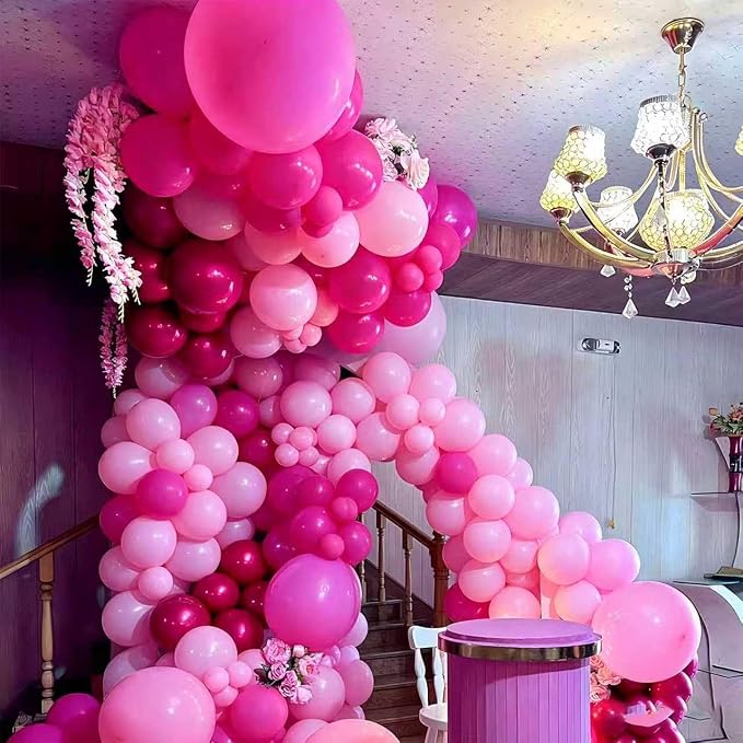 YMSZ Pink Balloon Garland Arch Kit, Baby Shower, Valentine's Day Party - Image 5