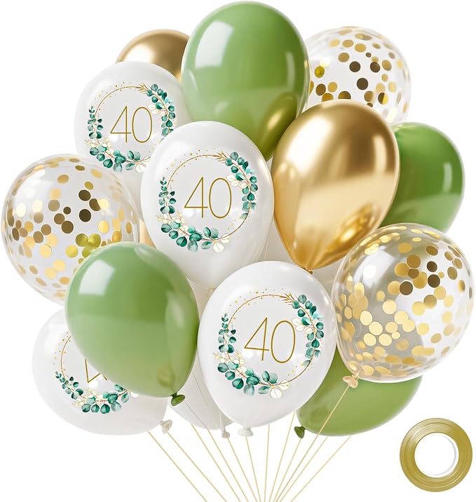 Sage Green Balloons by Hongplus