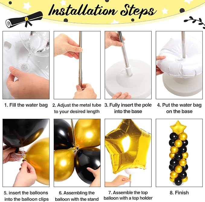 2 Sets of Balloon Column Stand Kit - Image 4