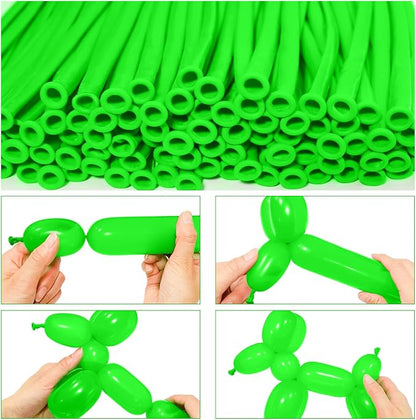 LXZFCRG 260 Balloons Green Long Balloons - Image 3