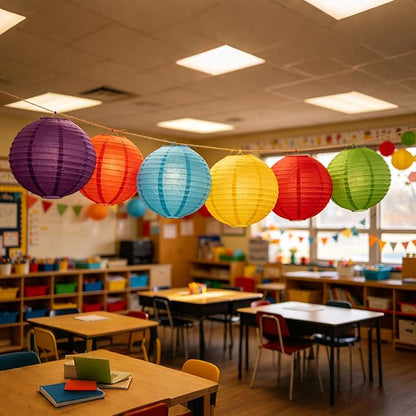 Colorful Paper Lanterns Set - Image 2
