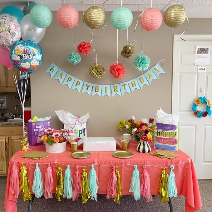 Teal Happy Birthday Banner - Image 4