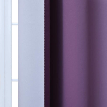 Yakamok Ombre Curtains Purple and Greyish White - Image 7
