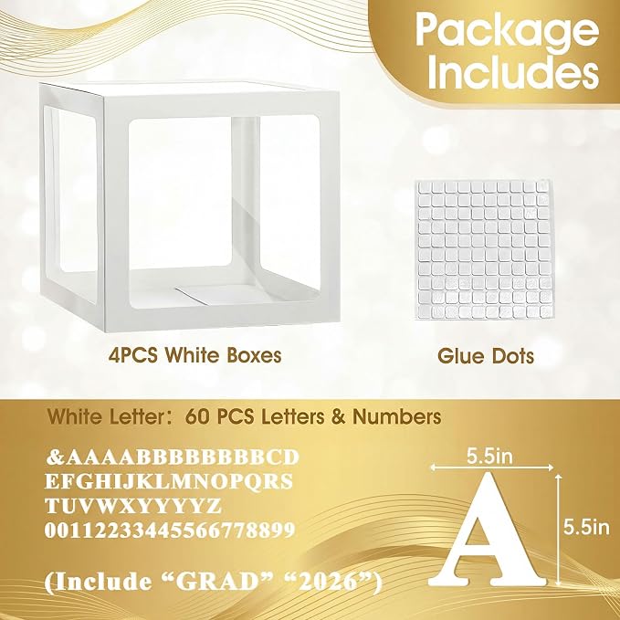 Ledido Transparent Balloon Boxes - Image 2