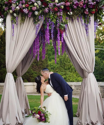 48pcs Artificial Wisteria Flowers 3.6 Feet/Piece Purple Dense Artificial Fake - Image 2