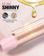 Farery 3-in-1 Interchangeable Automatic Rotating Curling Iron & Thermal Brush Set, 1'' /1.25'' Curling Iron, Automatic Hair Curler with 1.5'' Heating Round Curling Brush, 3 Temps Adjustable 300-410°F