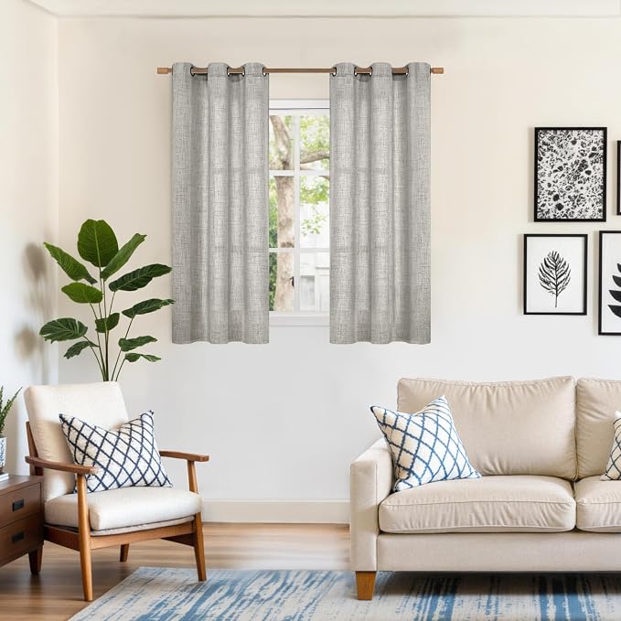 YoungsTex Linen Curtains 54 Inches Length - Image 2