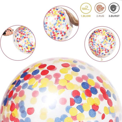 Balloons Red Blue Yellow, 12 Inch Primary Color Helium Balloons - Image 8