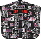 Custom Barber Cape for Men Personalized Professional Hair Cutting Cape with Text for Home Salon Barbershop