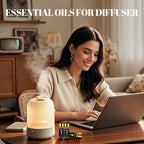 Essential Oil Set - Essential Oils - Pure Essential Oils - Perfect for Diffuser, Massage, Soap, Candle, Bath Bombs Making, Skin & Hair Care, 96x5ml(0.17fl.oz)