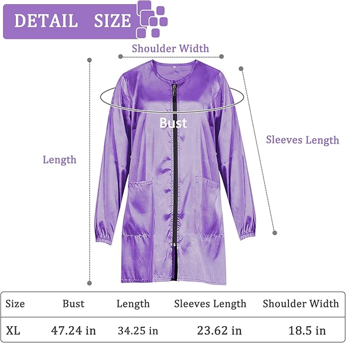 Polyester Fabric Salon Smock Professional Stylist Jacket Waterproof Haircut Cape Barber Apron