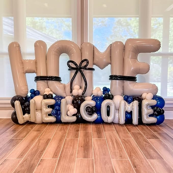 40 Inch Beige WELCOME HOME Letter Balloon - Image 5