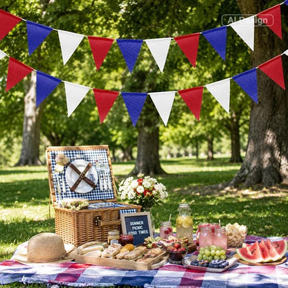 G2PLUS Triangle Flag Bunting, Pennant Banner and Decorative Garland, 39Ft | - Image 7