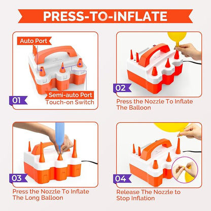ETENWOLF Electric Balloon Pump for All Balloons | Balloon Inflator for Birthday - Image 4
