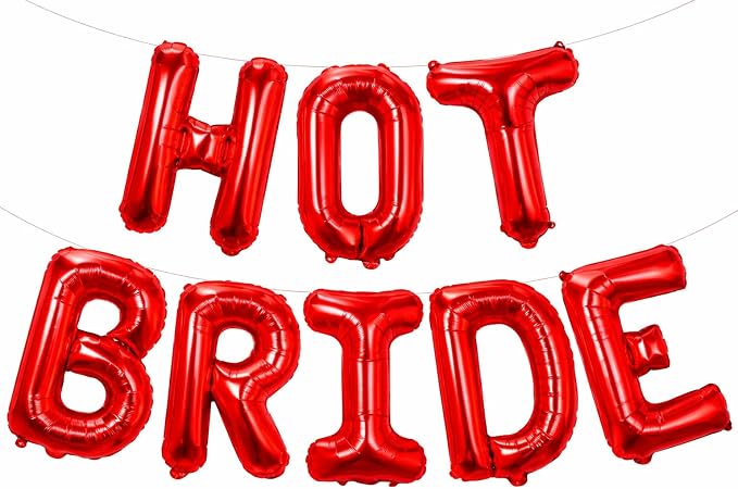KatchOn Red Hot Bride Balloons For Red Bachelorette Party Decorations | Bride by KatchOn