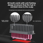 Bestauty Hot Comb Hair Straightener Comb, MCH Fast 20s Heating Technology, 320℉-356℉-392℉ 3 Levels Adjustable, Negative Ion Conditioning Hair Straightening Brush Straightener Brush (Black)