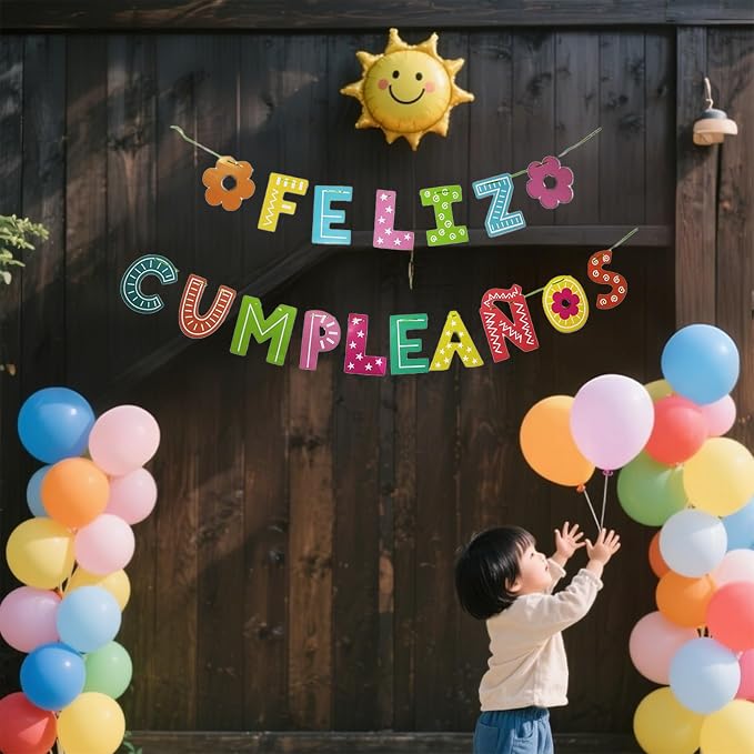 Feliz Cumpleaños Banner, Spanish Birthday Party Banner, Feliz Cumpleaños - Image 8